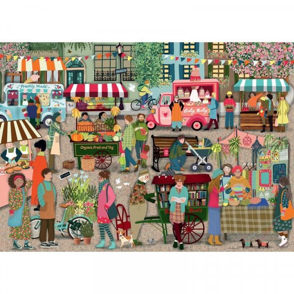 Puzzle 1000 db - Utcai piac