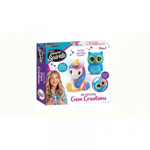 Shimmer’n Sparkle 3D-s DIY figurák kristállyal