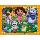 Puzzle 4in1 - Dóra a felfedező