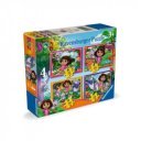 Puzzle 4in1 - Dóra a felfedező