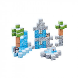 Mágneses építőkockák - havas táj 93 db /cs