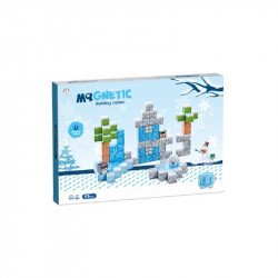 Mágneses építőkockák - havas táj 93 db /cs Építőjáték
