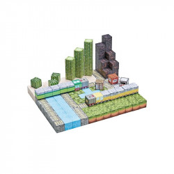 Mágneses építőkockák - zöld város 169 db /cs
