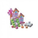 Mágneses építőkockák - lila város 113 db /cs