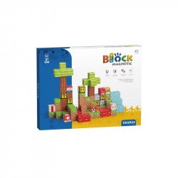 Mágneses építőkockák - erdő 102 db /cs Építőjáték