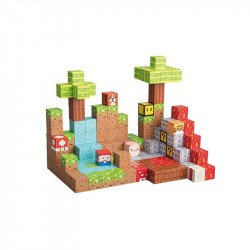Mágneses építőkockák - erdő146 db /cs Építőjáték