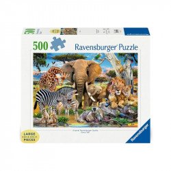 Puzzle 500 db - Vadállatok kölykei 500-999 darabos puzzle Ravensburger