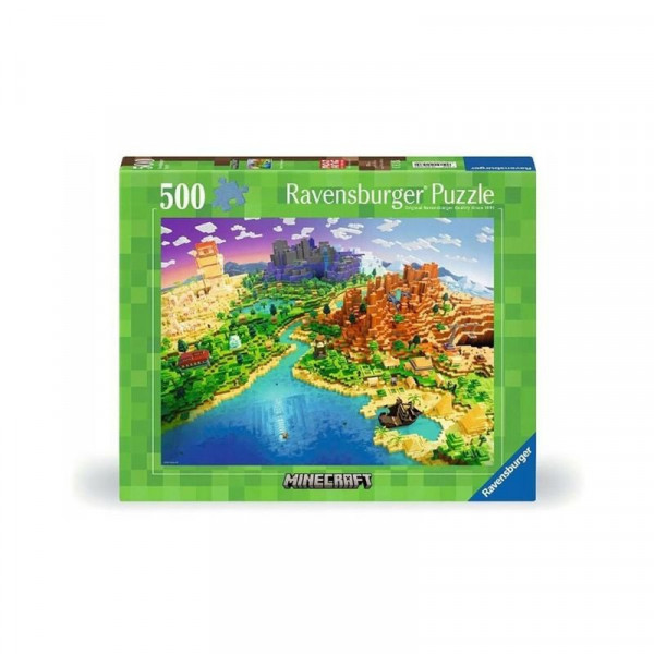Puzzle 500 db - A Minecraft világa