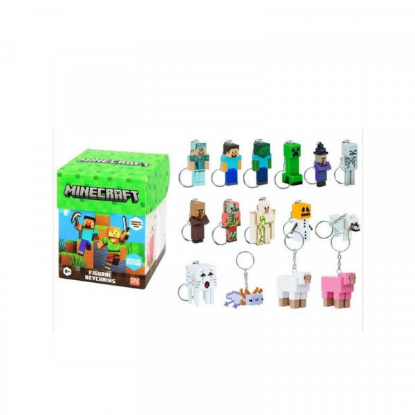 Minecraft kulcstartó dobozban