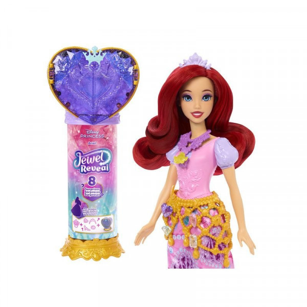 Disney hercegnők - csupaszív meglepetés baba - Ariel