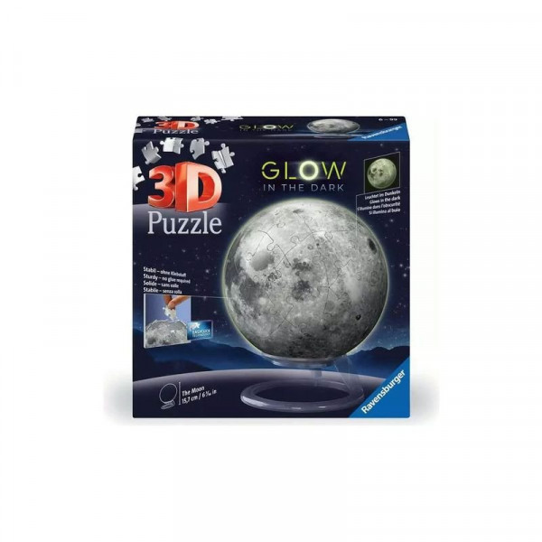 Puzzle 3D 72 db - Sötétben világító Hold