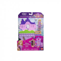 Disney hercegnők palota aranyhaj mini hercegnővel Baba, babakocsi Mattel