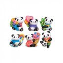 Gipszkiöntő-Cuki panda mágnesek