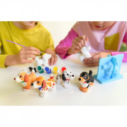 Gipszkiöntő-Aranyos kutyusok