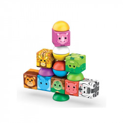 Geomag Magicube Blocks Stacking Szafari 16 db