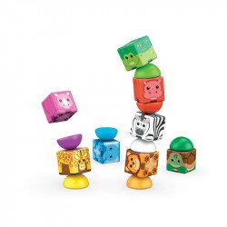 Geomag Magicube Blocks Stacking Szafari 16 db Építőjáték Geomag