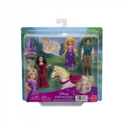Disney hercegnők mini- Aranyhaj Baba, babakocsi Mattel