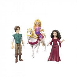 Disney hercegnők mini- Aranyhaj Baba, babakocsi Mattel