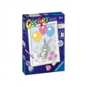 Festés számok szerint - Nyuszi és a léggömbök