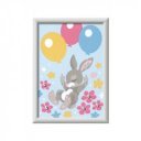 Festés számok szerint - Nyuszi és a léggömbök