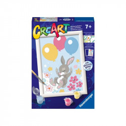 Festés számok szerint - Nyuszi és a léggömbök Festés, színezés, rajzolás Ravensburger