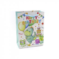 Papírtasak szülinapos 18x24x8,5cm.