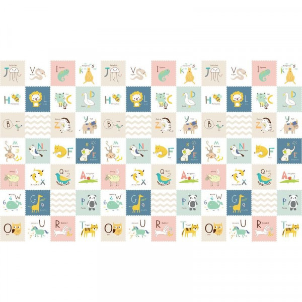 Kétoldalas játszószőnyeg, 150x200x1,5 cm