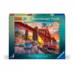 Puzzle 1000 db - Forth híd a naplementében 1000-2999 darabos puzzle Ravensburger