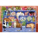 Puzzle 200 db - Macskák a polcon