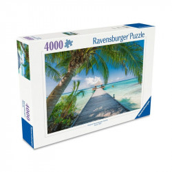 Puzzle 4000 db - Álom tengerpart a Maldív-szigeteken