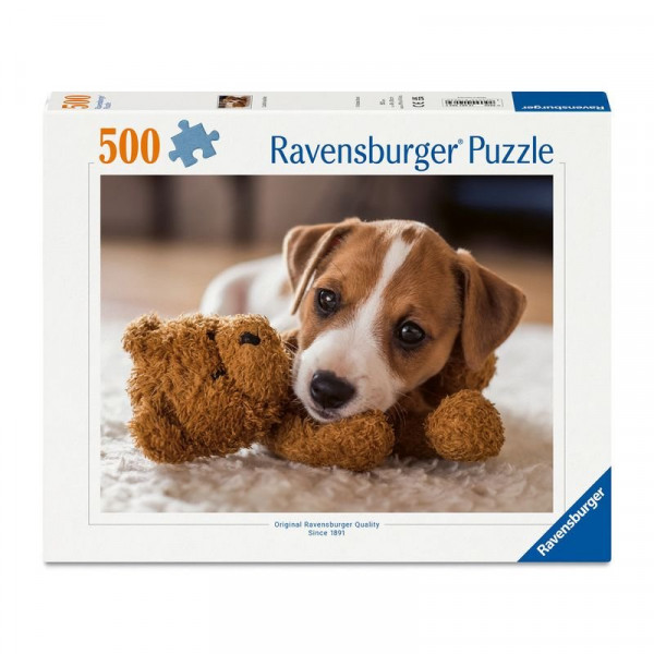 Puzzle 500 db - Kölyökkutyák