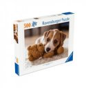 Puzzle 500 db - Kölyökkutyák