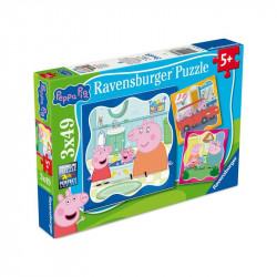 Puzzle 3x49 db - Peppa