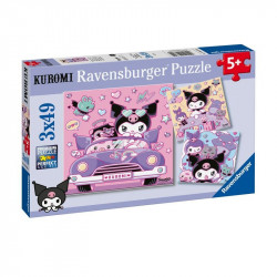 Puzzle 3x49 db - Kuromi úton 100-499 darabos puzzle Ravensburger
