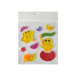 Ablakzselé csibék+csiga  20x25 Ajándék Nincs