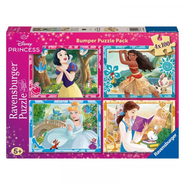 Puzzle 4x100 db - Disney Hercegnők