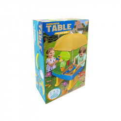 Kerti homokozóasztalka napernyővel, 15 részes Homokozó, homok Nincs