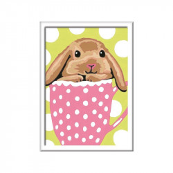 Festés számok szerint - Nyuszi a bögrében