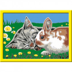 Festés számok szerint -Nyuszi és cica