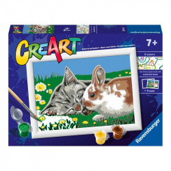 Festés számok szerint -Nyuszi és cica Festés, színezés, rajzolás Ravensburger