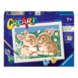 Festés számok szerint - Nyuszi szőrmókok Festés, színezés, rajzolás Ravensburger