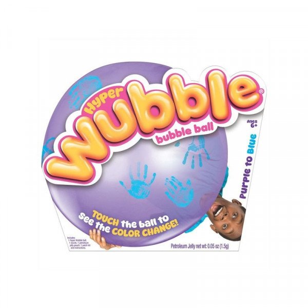 Rugalmas, érintésre színváltó labda - lila-kék