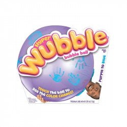 Rugalmas, érintésre színváltó labda - lila-kék Gumilabda Nincs