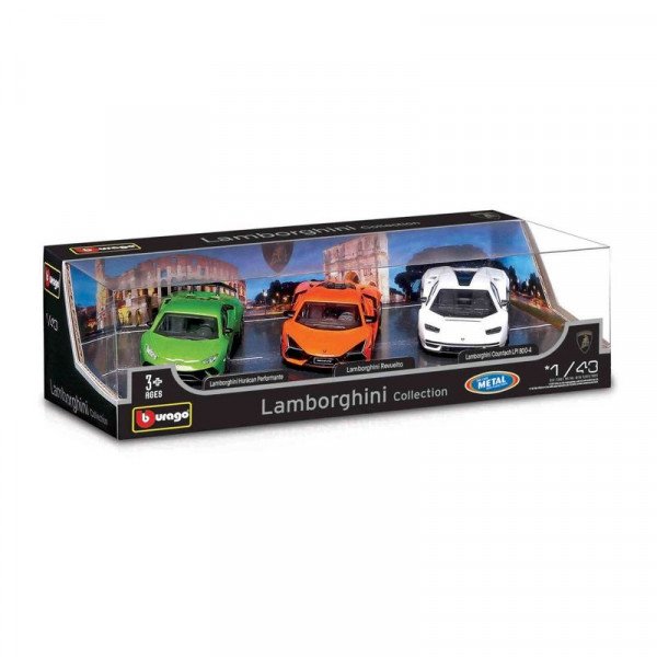 Bburago 1/43 Lamborghini kollekció 3 db/csomag