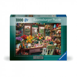 Puzzle 1000 db - Virágkötő műhely 1000-2999 darabos puzzle Ravensburger