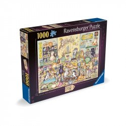 Puzzle 1000 db - Bolondos macskák ünnepe 1000-2999 darabos puzzle Ravensburger