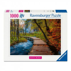 Puzzle 1000 db - Őszi faösvény 1000-2999 darabos puzzle Ravensburger