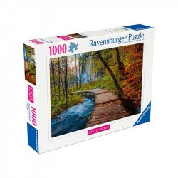 Puzzle 1000 db - Őszi faösvény 1000-2999 darabos puzzle Ravensburger