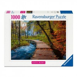 Puzzle 1000 db - Őszi faösvény 1000-2999 darabos puzzle Ravensburger
