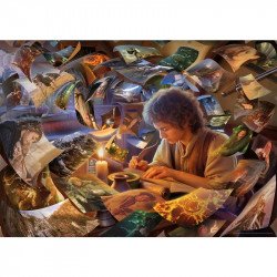 Puzzle 1000 db - Frodo útja 1000-2999 darabos puzzle Ravensburger